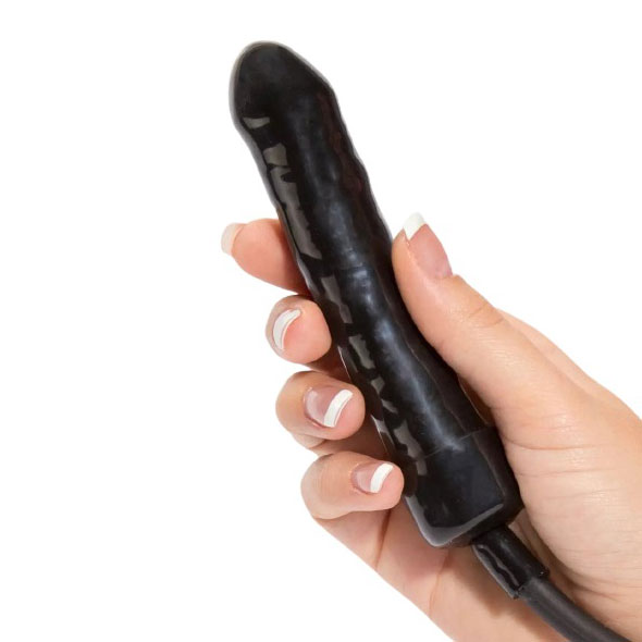 Cock Locker Inflatable Dildo In Hand